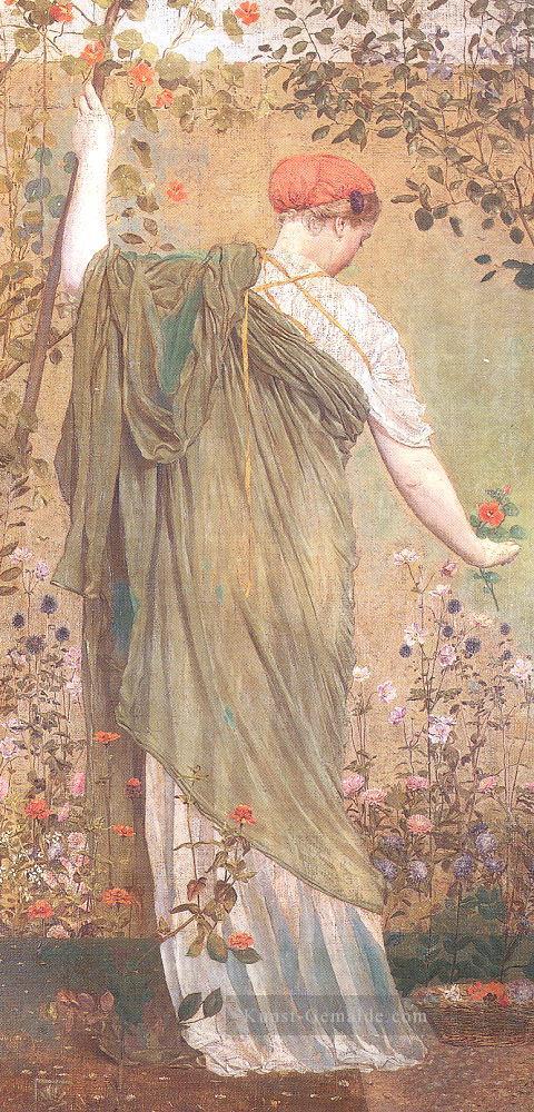 A Garden weibliche Figuren Albert Joseph Moore Ölgemälde